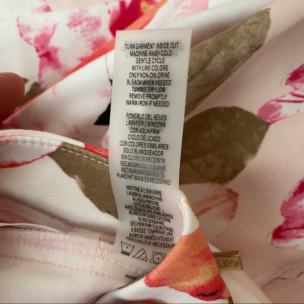 Calvin Klein Floral Pants, Size 4 - Picture 10 of 11